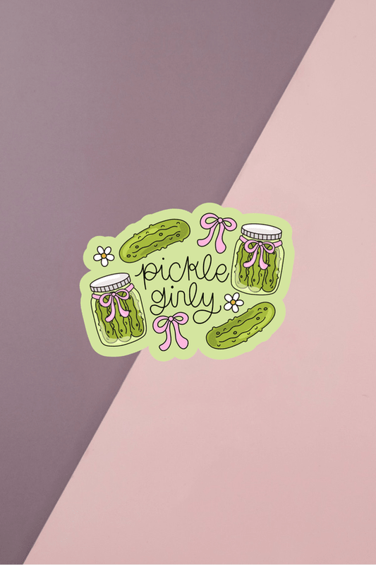 Pickle Girly Sticker