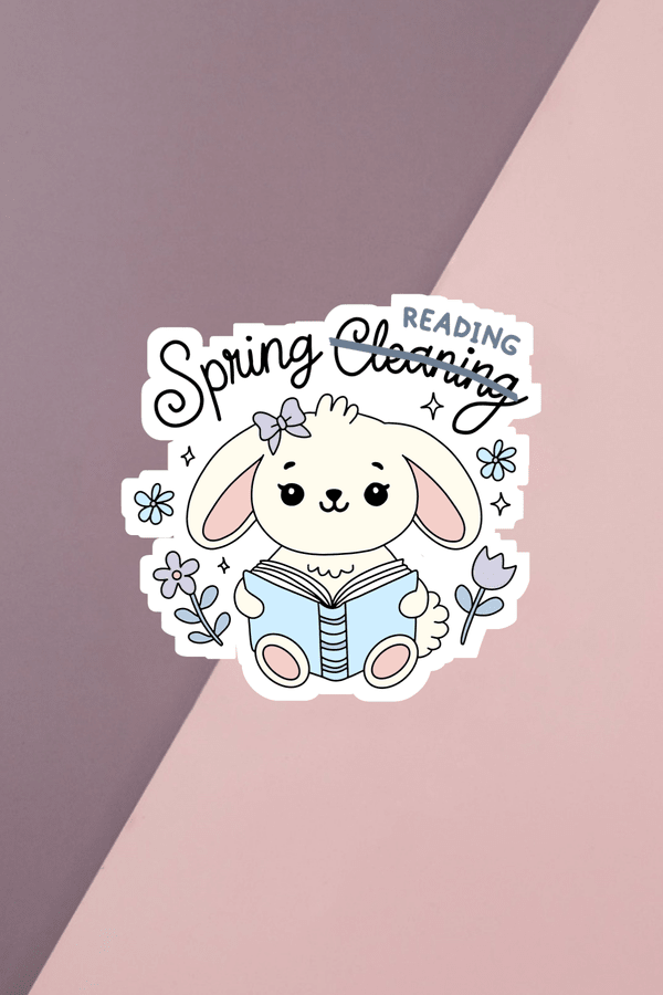 Spring Reading Sticker