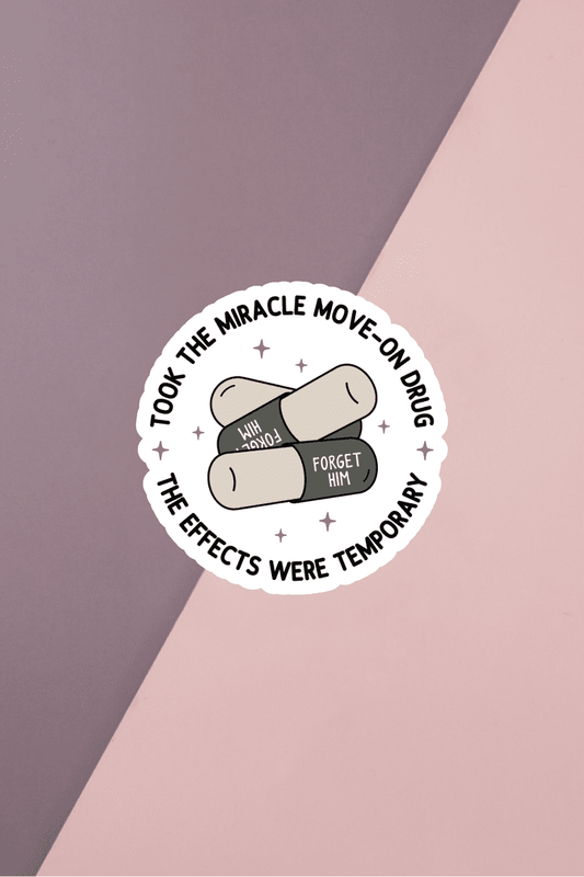 Miracle Move On Drug Sticker