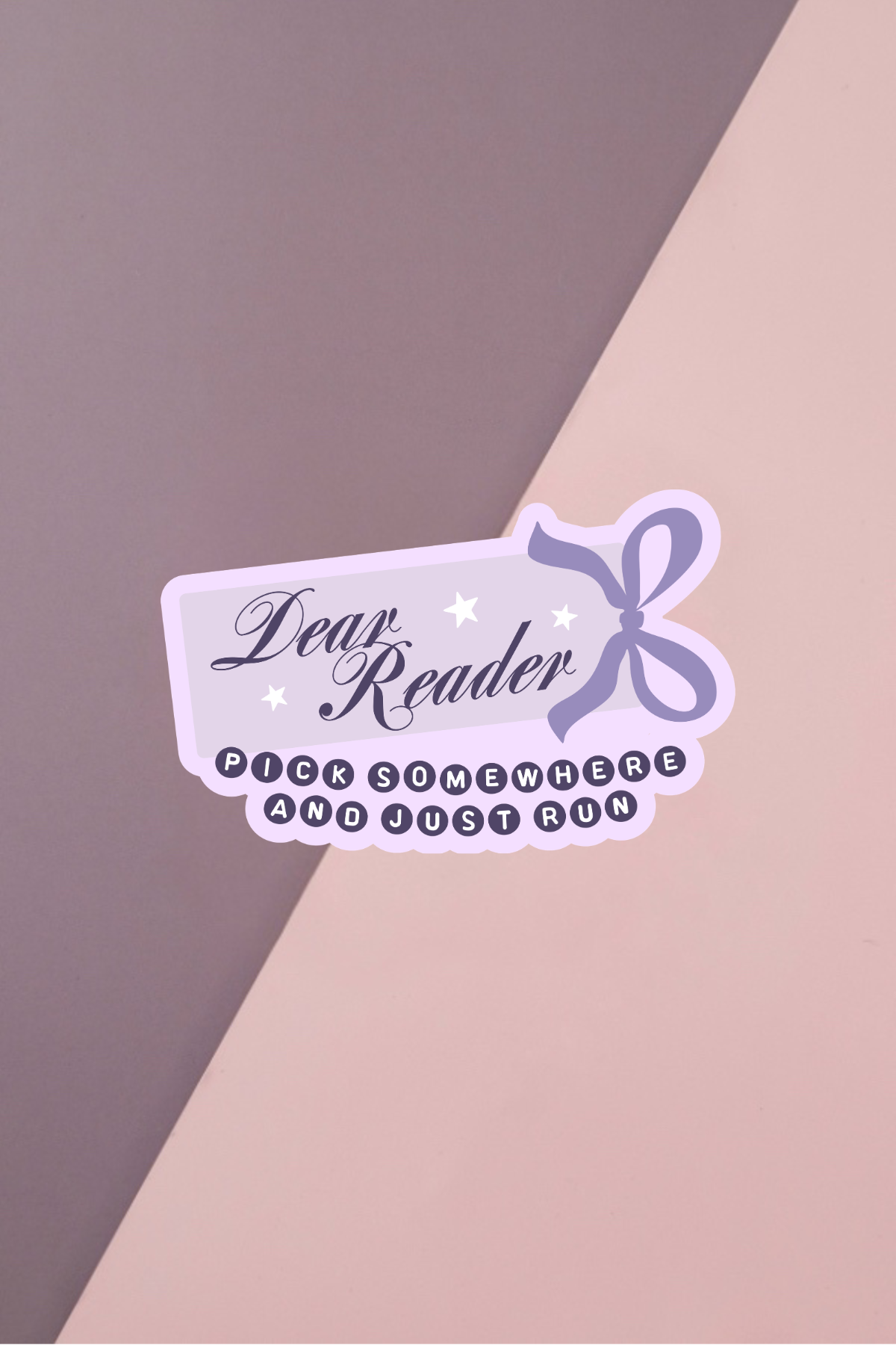 Dear Reader Sticker