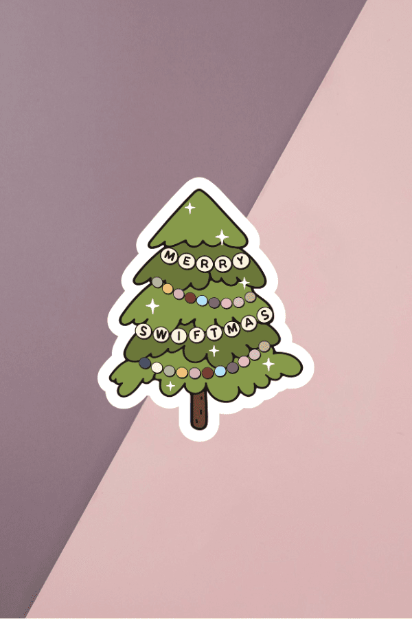 Merry Swift Tree Sticker