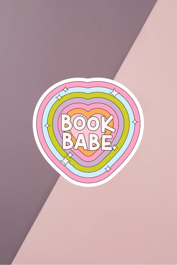 Book Babe Colorful Sticker