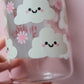 Happy Clouds Glass Tumbler (SECONDS)