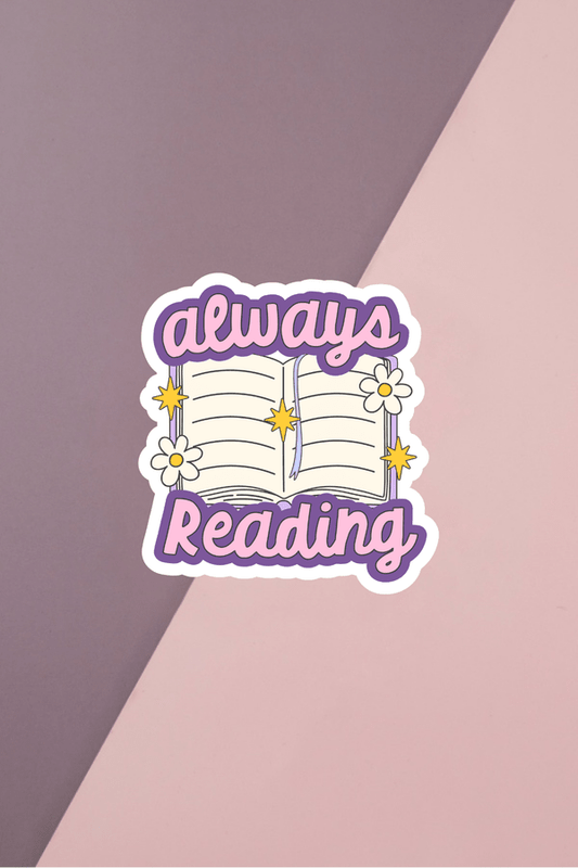 Always Reading Sticker