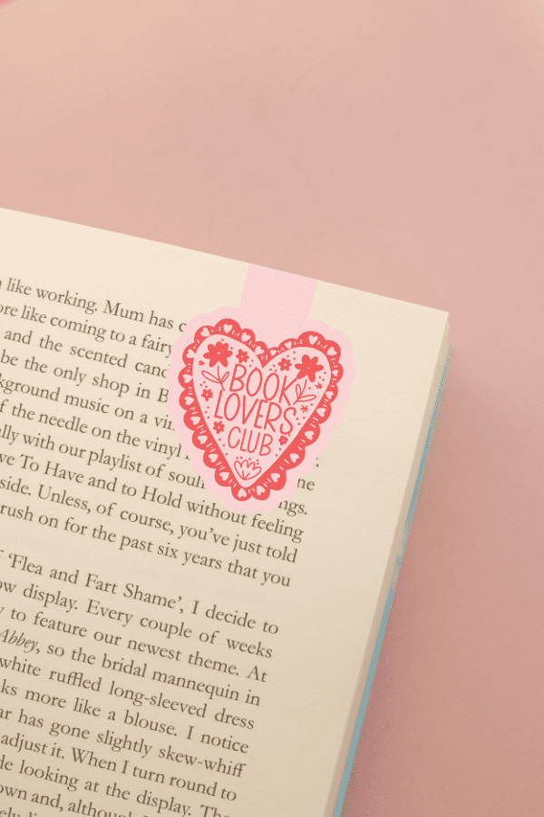 Book Lovers Club Magnetic Bookmark