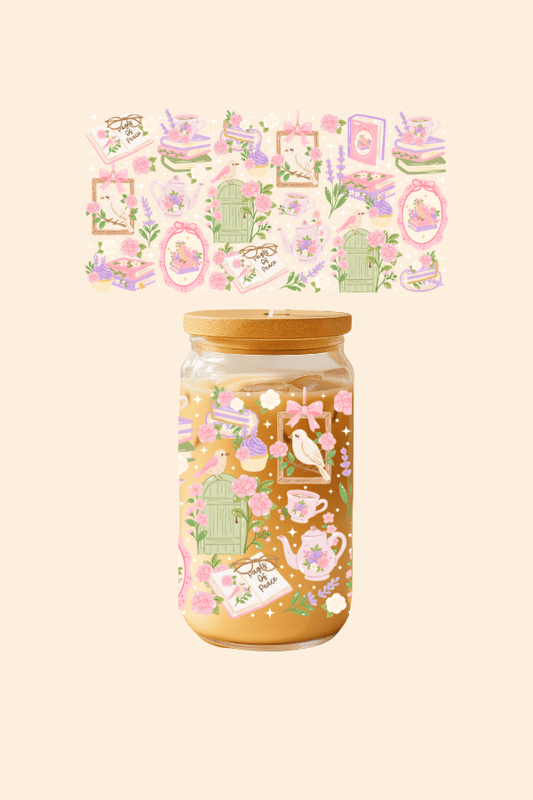 Pages Of Peace Glass Tumbler