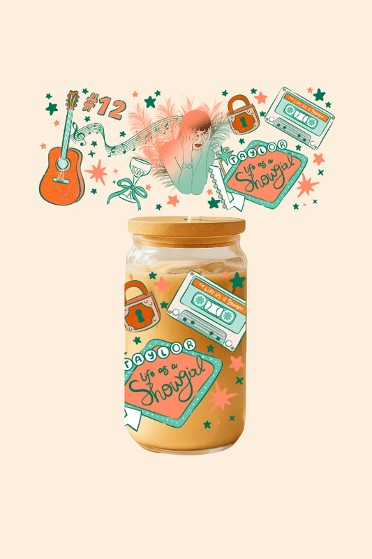 Life As A Showgirl Glass Tumbler