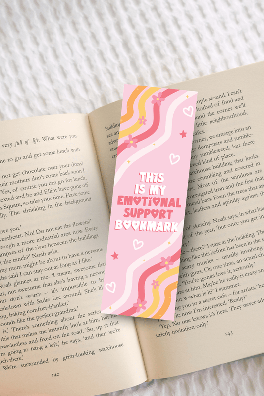 Emotional Support Bookmark