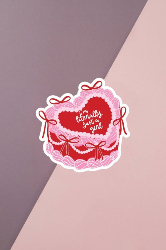 Just A Girl Sticker