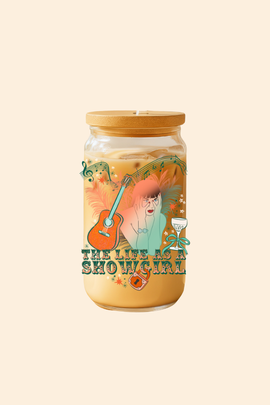 Life As A Showgirl Glass Tumbler