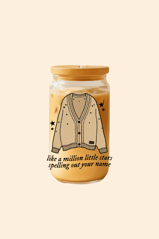 Fearless Cardigan Glass Tumbler