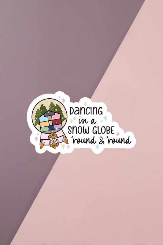 Dancing In A Snowglobe Sticker