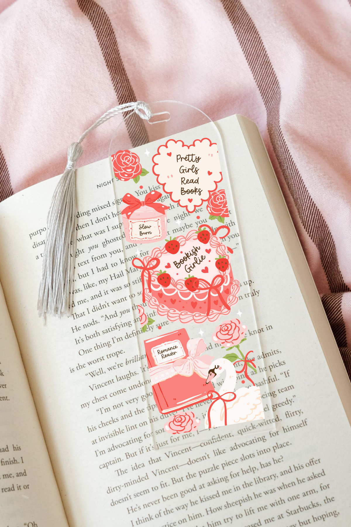 Bookish Girlie - Acrylic Bookmark