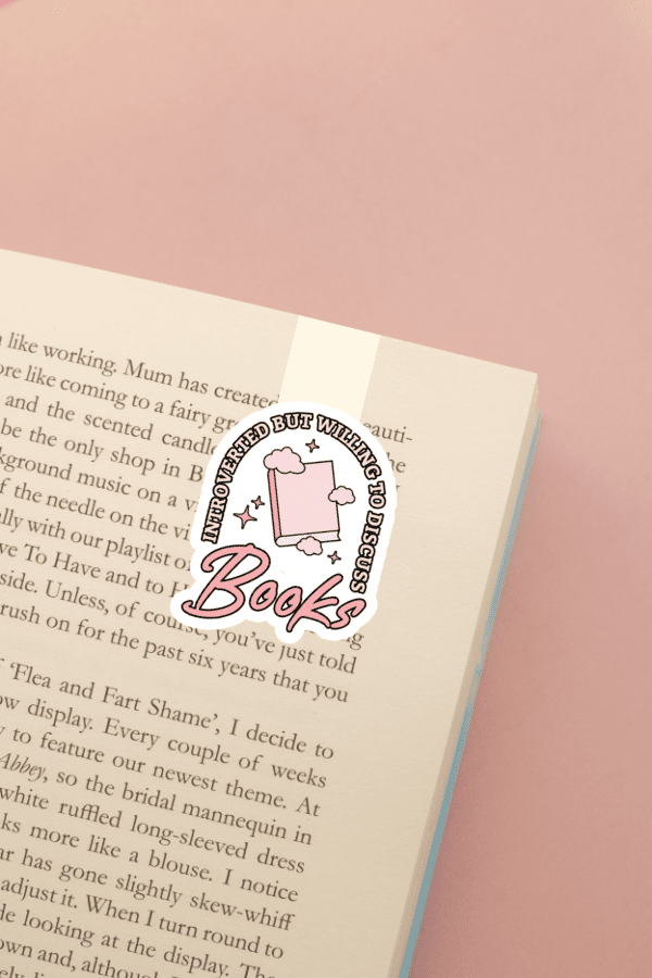 Introverted But Willing To Discuss Books Magnetic Bookmark