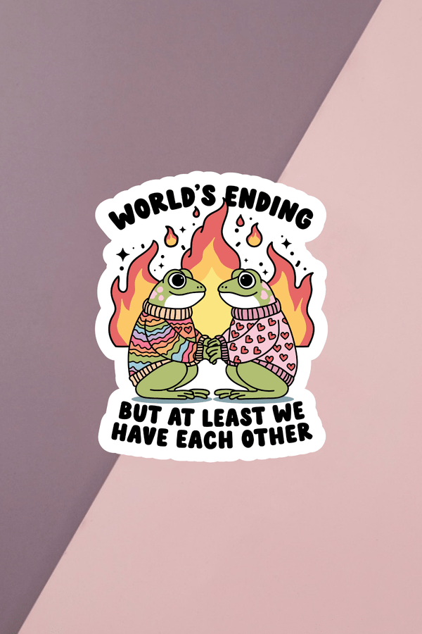 World's Ending Sticker