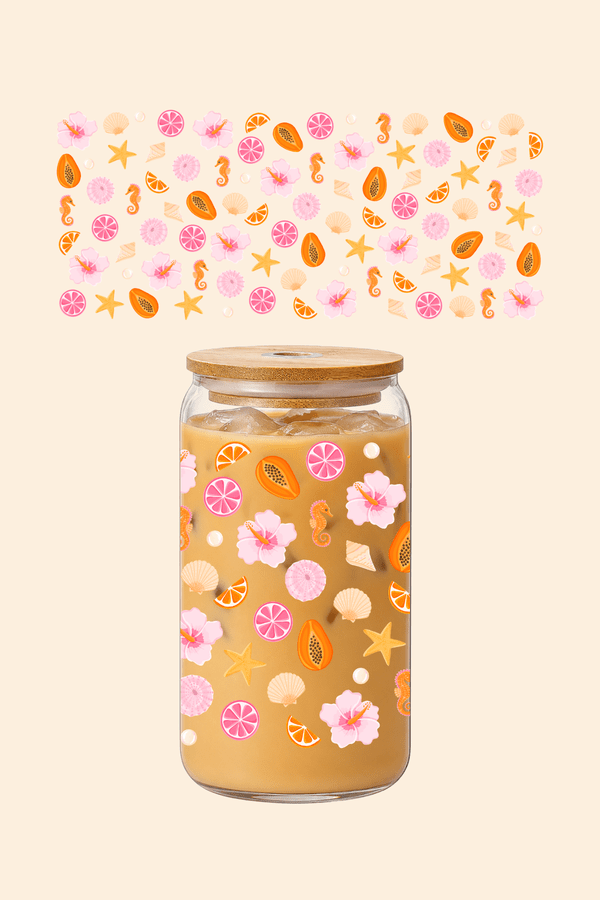 Papaya Paradise Glass Tumbler