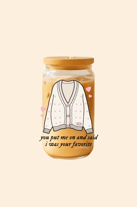 Lover Cardigan Glass Tumbler