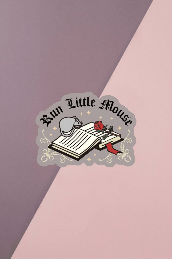 Run Little Flower Sticker