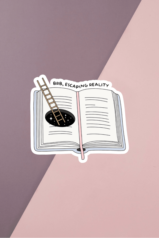 BRB Escaping Reality Sticker