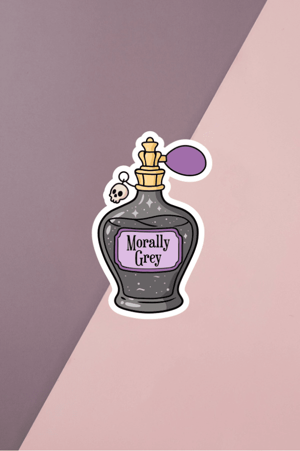 Morally Grey Perfume Sticker
