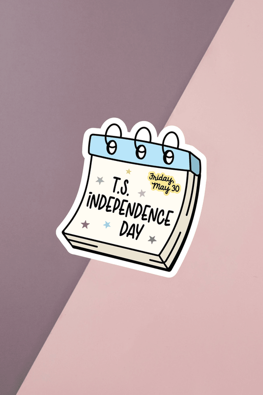 T.S. Independence Day Sticker