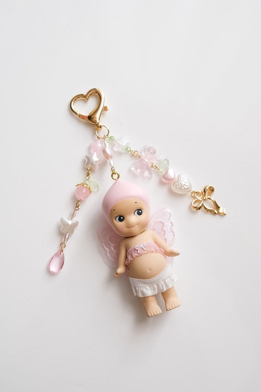 Peach Sonny Angel Keychain