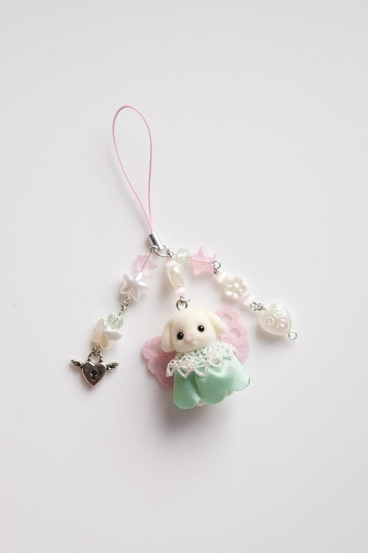 Green Sheep Sylvanian Family Keychain