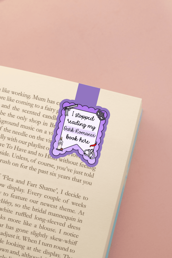 I Stopped Reading Dark Romance Here Magnetic Bookmark