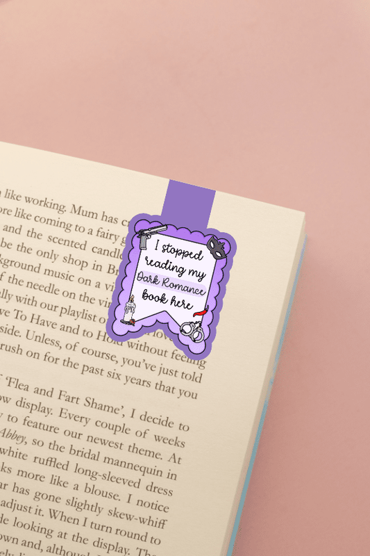 I Stopped Reading Dark Romance Here Magnetic Bookmark