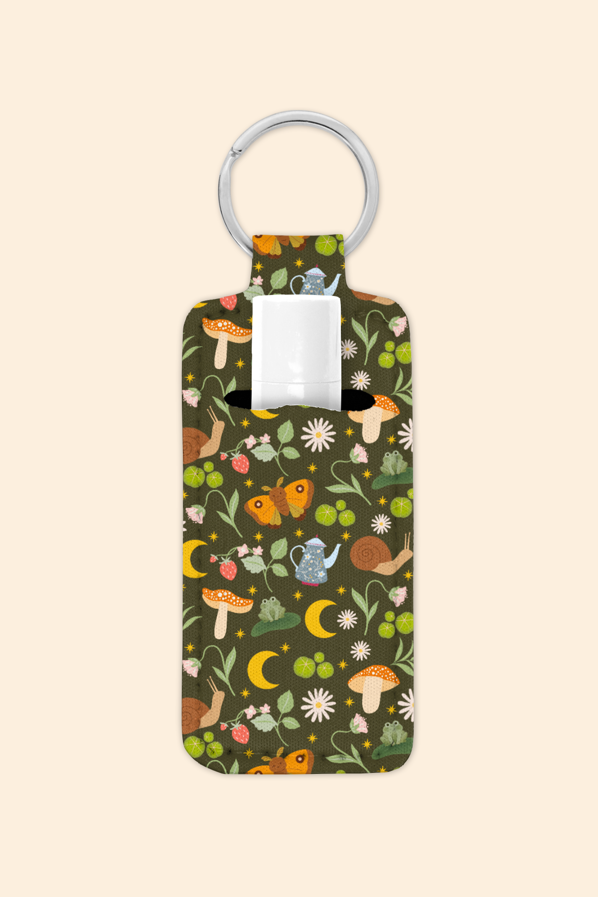 Cottagecore - Lip Balm Holder Keychain