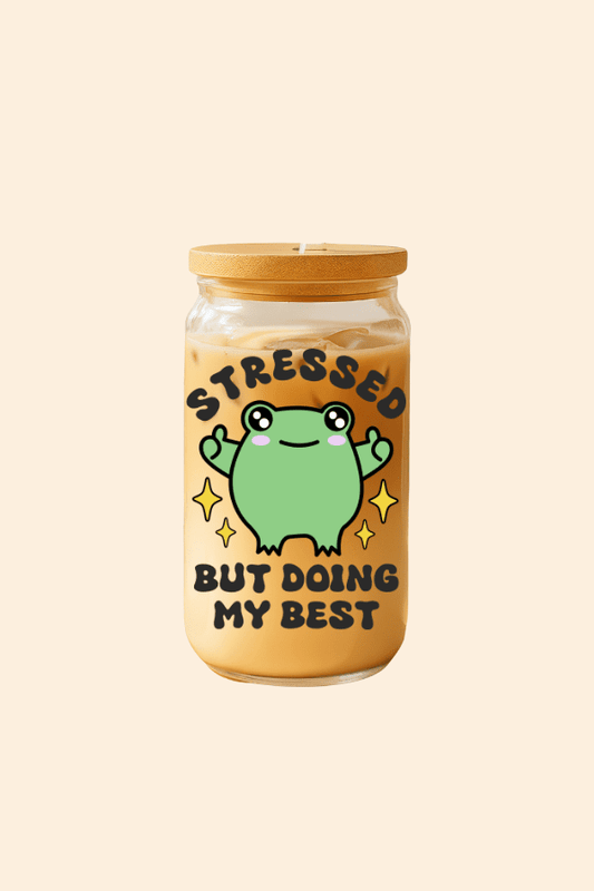 Stressed But Doing My Best Glass Tumbler