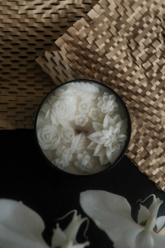 Myra - Floral Tin Candle - faith&joy