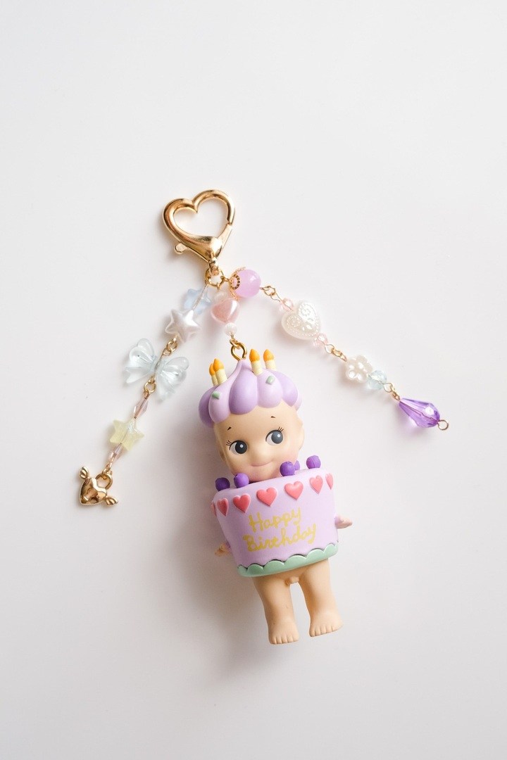 Purple Birthday 2 Sonny Angel Keychain