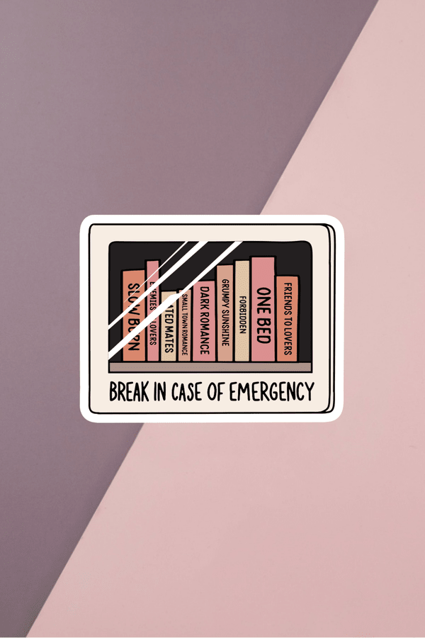 Break In Case Of Emergency Sticker