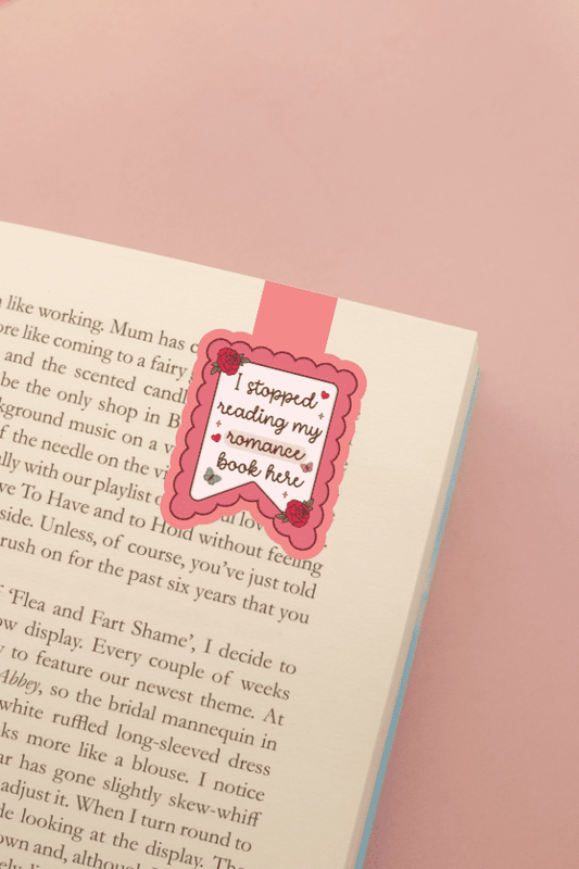 I Stopped Reading Romance Here Magnetic Bookmark