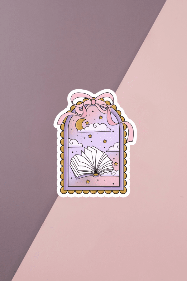 Midnight Reader Frame Sticker
