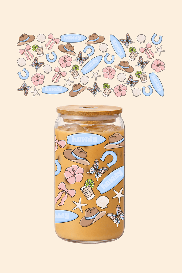 Howdy Coastal Glass Tumbler