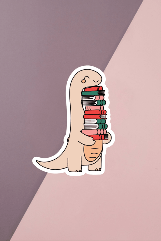 Book Dino Sticker