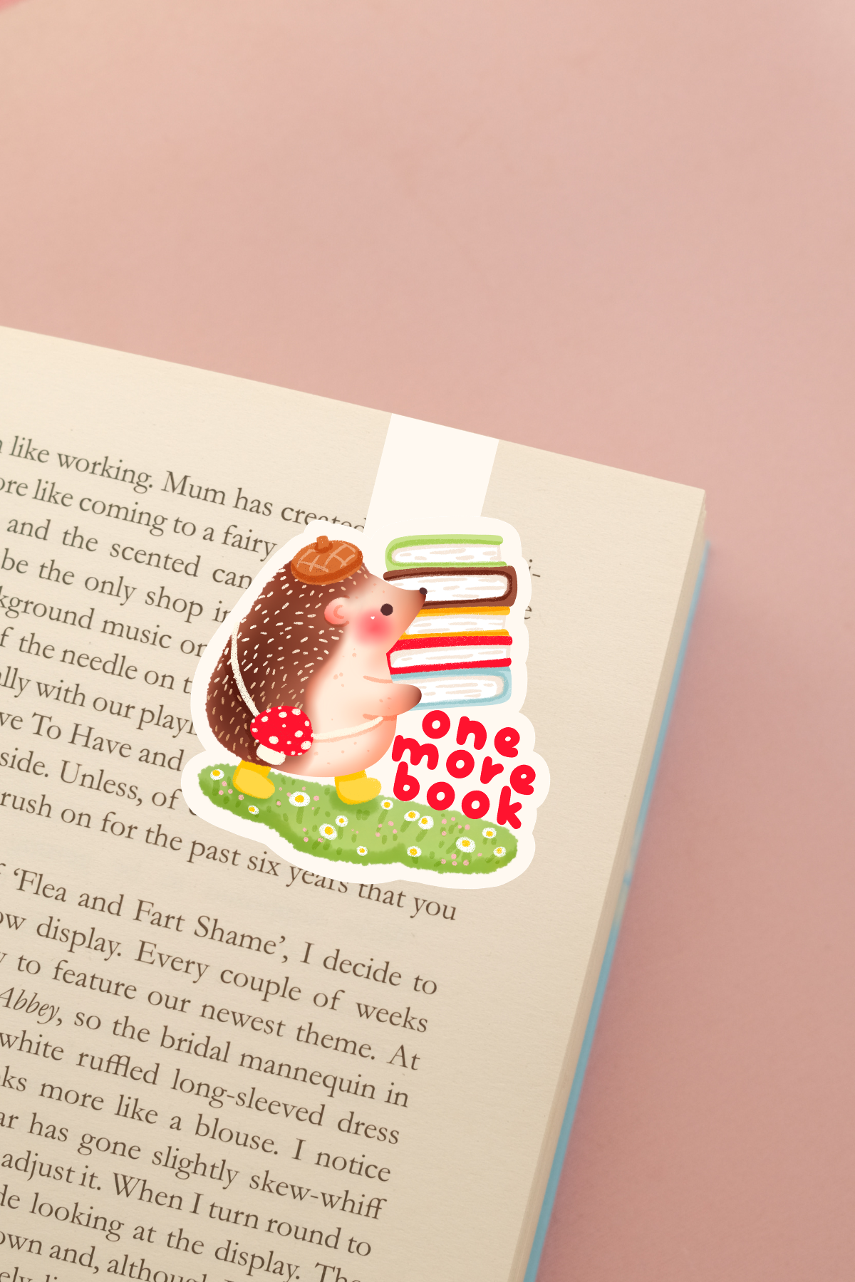 One More Book Magnetic Bookmark