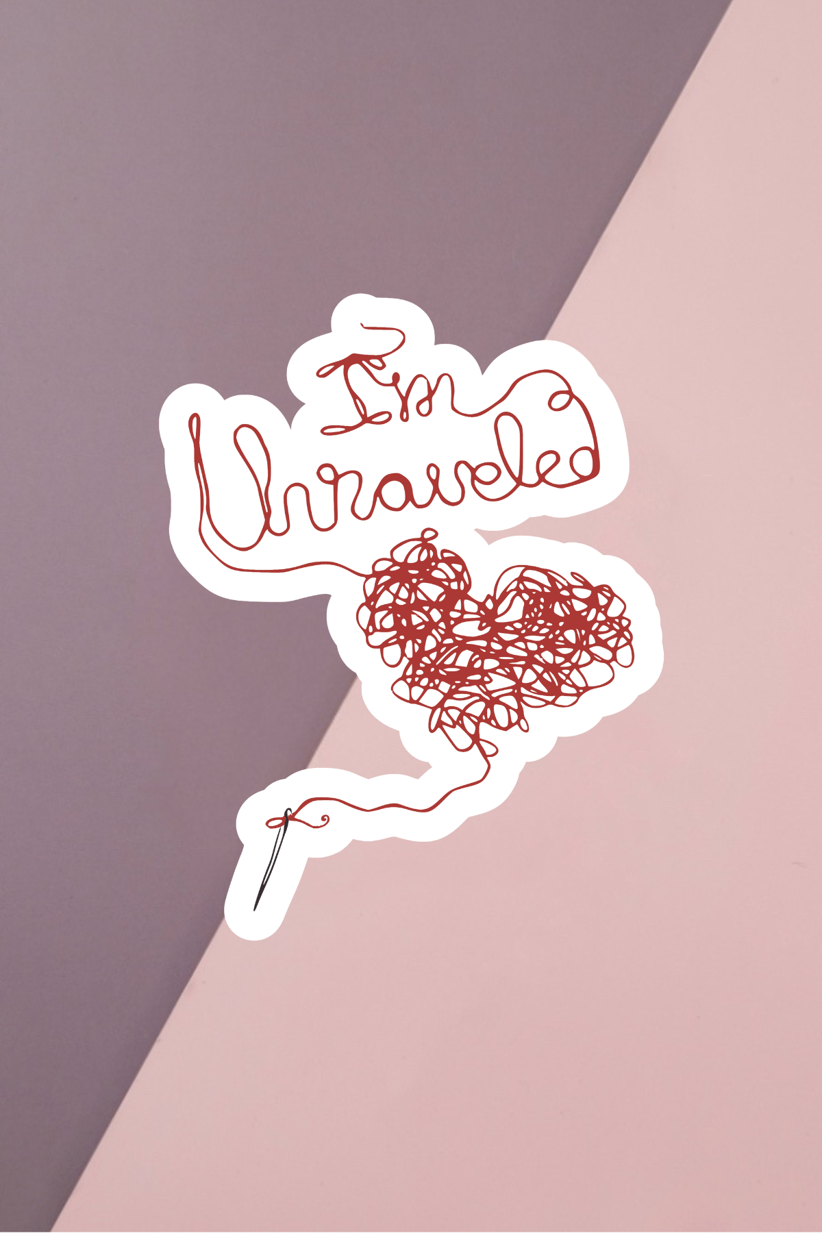 Unraveled Sticker
