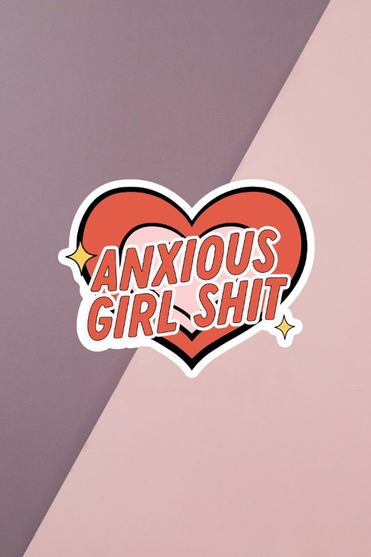 Anxious Girl Sticker