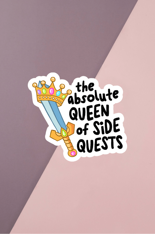 Queen Of Side Quests Sticker