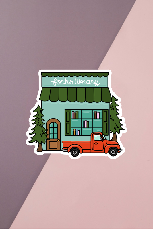 Forks Library Sticker