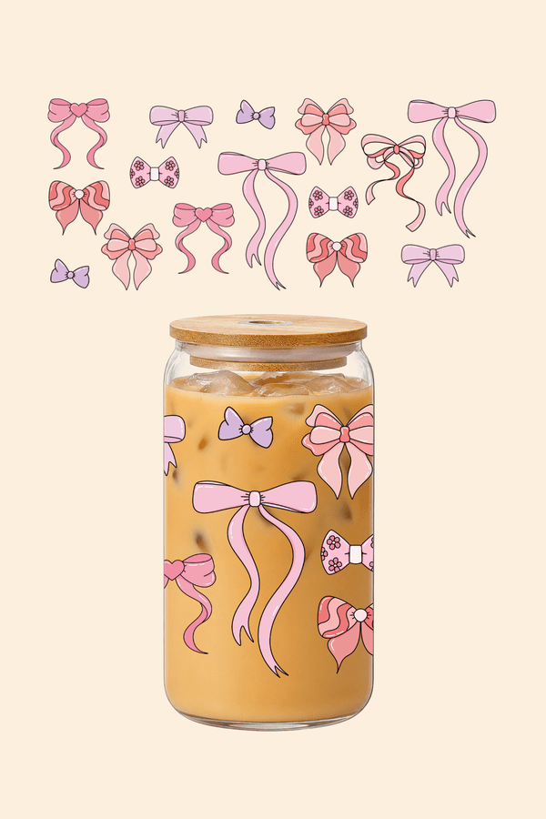 All About Bows Glass Tumbler