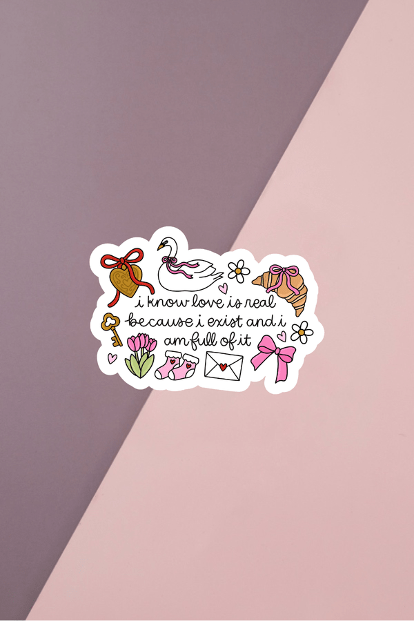 Love Is Real Sticker