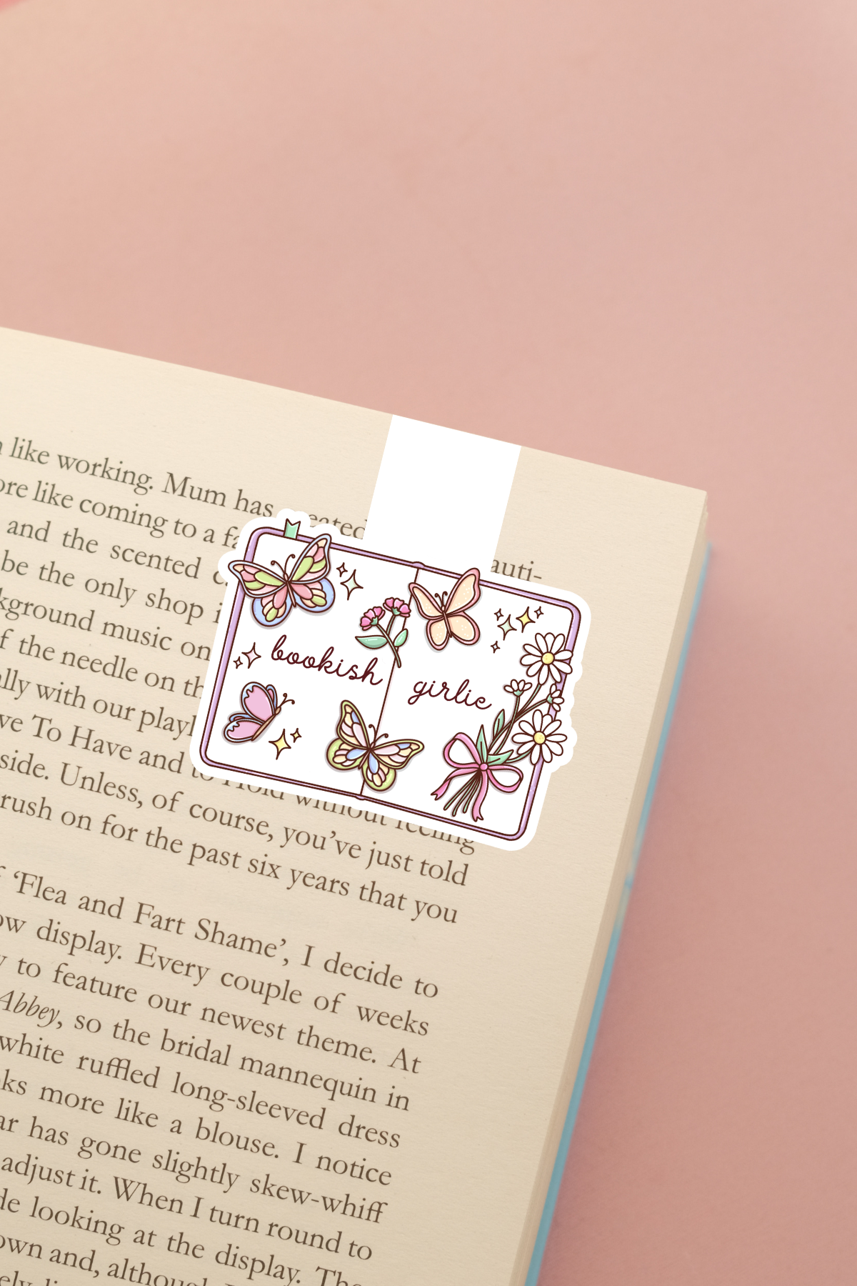 Bookish Girlie Butterflies Magnetic Bookmark