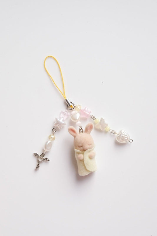 Yellow Sleeping Sylvanian Family Keychain