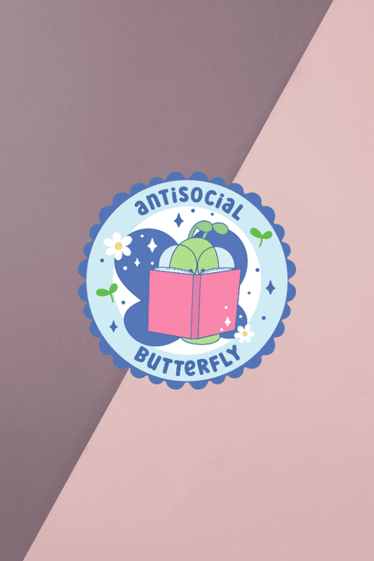 Antisocial Butterfly Sticker