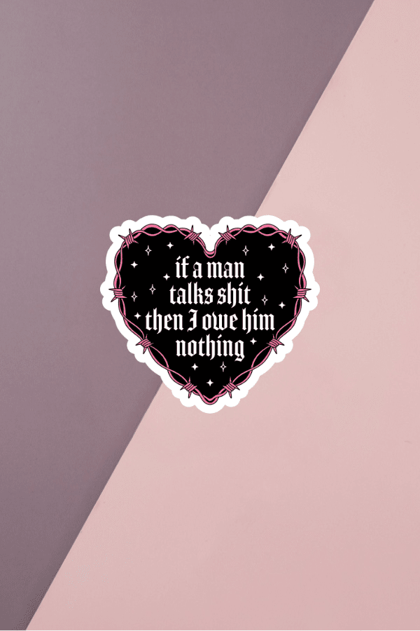 I Owe Him Nothing Sticker