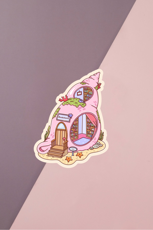 Shell Bookstore Sticker